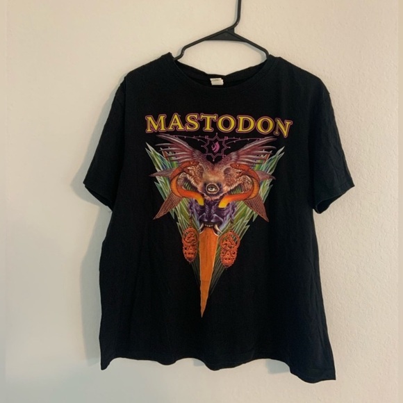 Mastodon North America Tour Boxy Black Tee XL - Picture 3 of 6